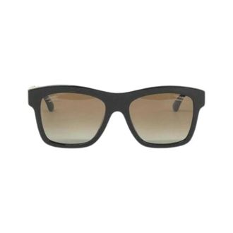 Chanel Pre-owned Accessories, female, Black, Size: ONE SIZE Pre-owned Sunglasses 5533A