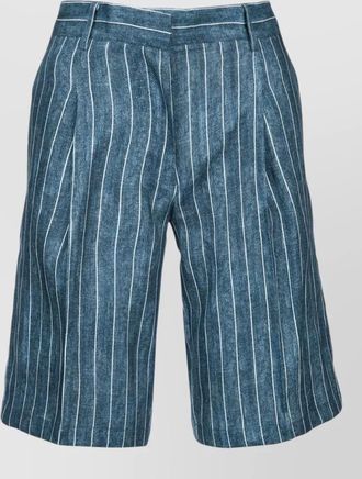 Ermanno Scervino striped shorts belt loops back pockets