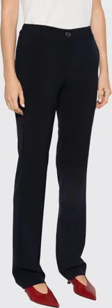 Twinset Mid-Rise Tailored Skinny Trousers in Viscose Blend