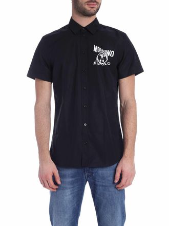 Moschino Double Question Mark shirt in black