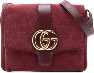 Gucci Borsa a tracolla Arli media in pelle scamosciata 2016-2025 - Rosso