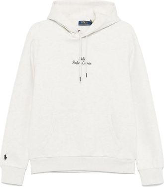Polo Ralph Lauren Hoodie met geborduurd logo - Grijs