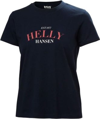 Helly Hansen Core Graphic T-Shirt 2.0 T-Shirt f&uuml;r Damen | blau/schwarz