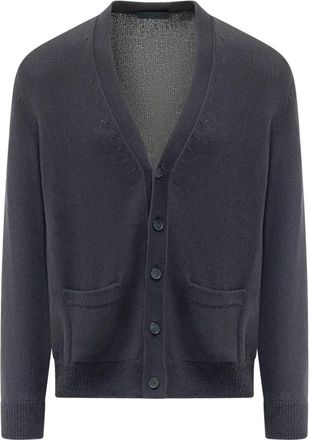 HUGO BOSS Cardigans - Heren - Vesten - Blauw - L - Truien & Vesten