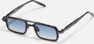 John Dalia DANEC426 Rectangle-Frame Sunglasses - Black
