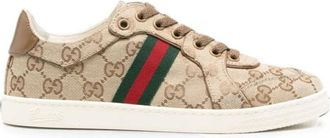 Gucci GG-Supreme Canvas Sneakers - Dames - Sneakers - Beige - 38 EU - Schoenen