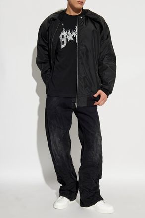 A Bathing Ape T-shirt With Printed Logo, Mens, Black