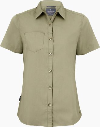 Craghoppers Womens Craghoppers Womens/Ladies Kiwi Short-Sleeved Shirt - Grey - Size: 10