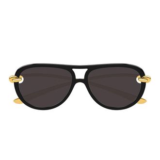 Bottega Veneta Sunglasses Bv1418 S 005 Gold/Black Women