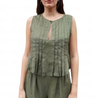 Bel Kazan Greta Top In Sage