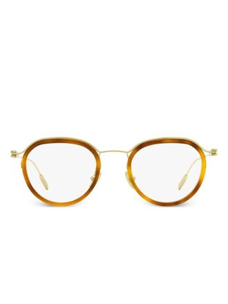 Ermenegildo Zegna Bril met ovaal montuur - Bruin