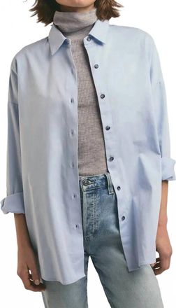 Favorite Daughter Ex-Boyfriend Shirt In Powder Blue