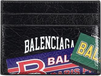 Balenciaga Compact Cardholder - Heren - Accessoires - Zwart - Maat: ONE Size Zijde