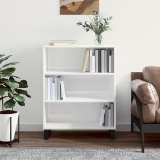 vidaXL Vidaxl - Estanter&iacute;a Madera De Ingenier&iacute;a Blanco Brillo 69,5x32,5x90 Cm