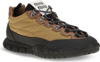 Miu Miu Ripstop Polyamide Sneakers - Beige