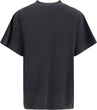 Balenciaga Gradient-Print Cotton T-Shirt - Gray