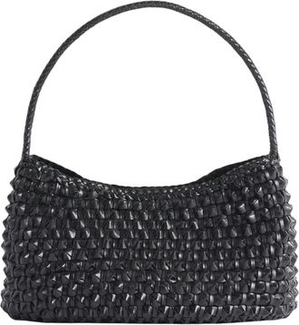 Dragon Diffusion Bolso de hombro Basil Cactus Weave - Bags - Mujer - Negro - ONE SIZE
