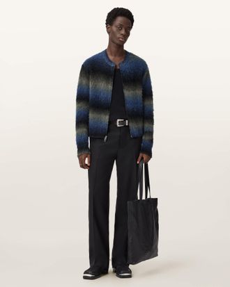 AllSaints Main: 60% Wool, 20% Mohair, 17% Polyamide, 3% Elastane Halley Merino Cardigan, Size: XXL