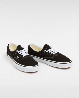 Vans Era VN000EWZBLK Sneaker Mens Black White Canvas Skateboard Shoes GBNC481