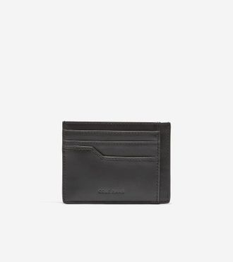 Cole Haan Mens Triboro Slim Card Case - Black