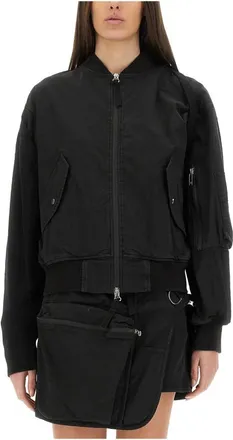 Helmut Lang Jassen, Dames, Zwart, S, MA1 Bomber. GD Extra
