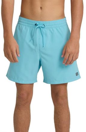 Billabong All Day Layback Swim Trunks in Blue Shadow at Nordstrom, Size Xx-Large