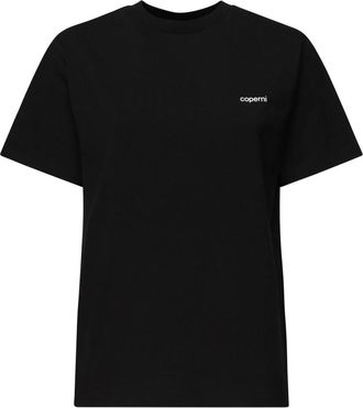 Coperni Logo Boxy T-Shirt - Dames - T-shirts - Zwart - S - Katoen - Tops