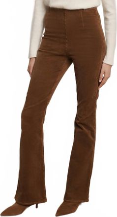 Veronica Beard Beverly Off-Duty Skinny-Flare Pant In Deep Ochre