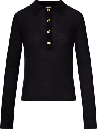 Ganni Mujer, Camisetas, Negro, Talla: XL