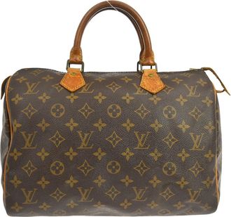 Louis Vuitton Speedy Monogram Canvas Brown Canvas Handbag (Pre-Owned)