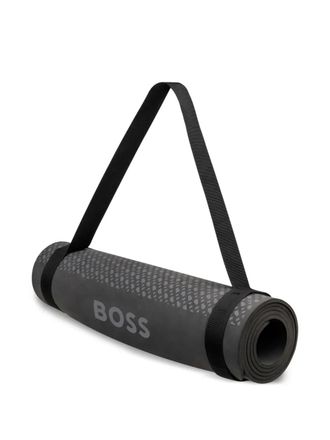 BOSS logo-print yoga mat - unisex - Thermoplastic Elastomers (TPE) - OS - Grey