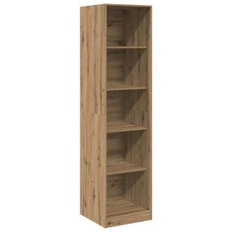 Berkfield Home Wardrobe Artisian Oak 50x50x200 cm Engineered Wood in Brown | Size: 50 x 50 x 200 cm