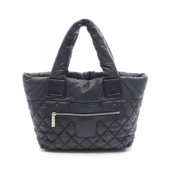 Chanel Black Nylon Leather Tote Bag (Pre-Owned)