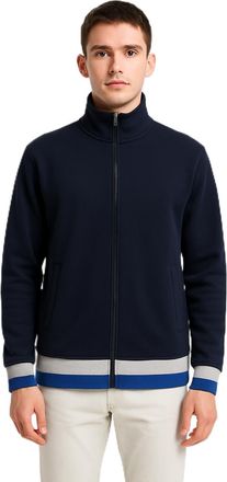 Generic Mens Full Zip High Neck Fleece Jumper Premium Quality Sweatshirt | Sizes S-3XL - 2419 (UK, Alpha, L, Regular, Regular, Navy)