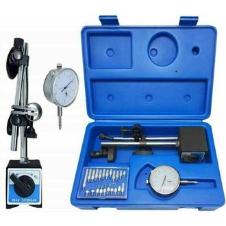 OEM Indicador De Prueba De Cuadrante Con Base Magn&eacute;tica, 0-10 Mm, Precisi&oacute;n De 0,01 Mm, Juego De Herramientas De Medici&oacute;n De Comprobador De Brazo Ajustabl