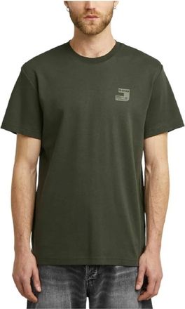 G-Star Tops, Heren, Groen, XL, Katoen, T-Shirt