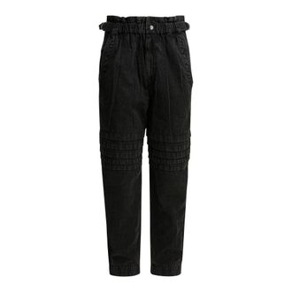 Isabel Marant Loose Fit Jeans, female, Black, S, Mellya Trousers