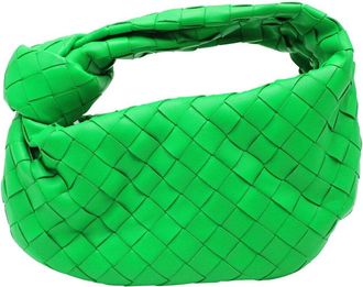 Bottega Veneta Green Leather Mini Jodie Shoulder Bag (Authentic Pre-Loved)