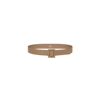 Max Mara Wkabrio Belt - Dames - Riemen - Bruin - S - Leer - Accessoires
