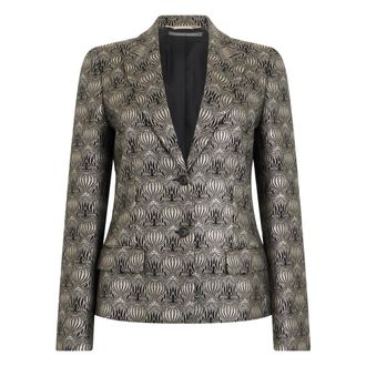 Alberta Ferretti Jassen, Dames, Veelkleurig, S, Katoen, Enkelrijig Jasje