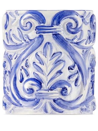 Dolce & Gabbana Mediterraneo-print ceramic vase - Blue