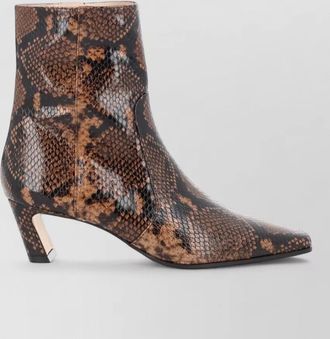 Stuart Weitzman leather stassi zipper boots