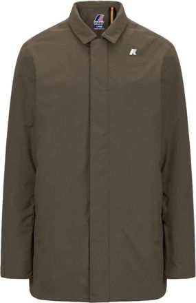 K-Way Benny Warm Ottoman Jacket - Heren - Zomerjassen - Bruin - S - Nylon - Jassen