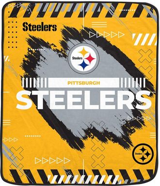 Pegasus Sports Pittsburgh Steelers Nfl Team Modern Graphic Fleece Blanket