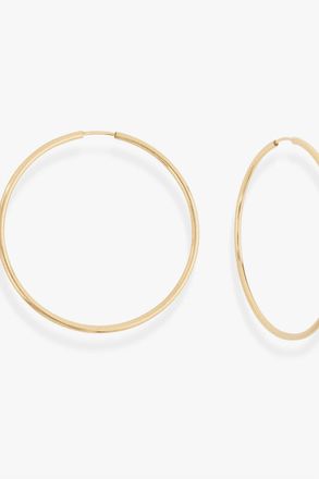 Shashi Womens Endless Hoop Earrings In Gold