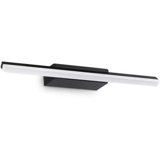 Ideal Lux Riflesso Aplique Led Integrado Para Espejo De Ba&ntilde;o Negro 1100lm 3000k Ip44 - Ideal Lux