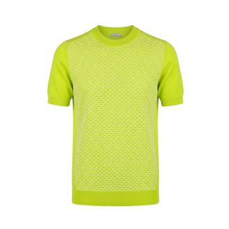 Malo Maglia a girocollo a maniche corte - - Knitwear - Uomo - Giallo - L