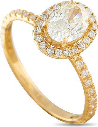 Luxury Bazaar 14K Yellow Gold 1.20ct Diamond Ring MF04-050726