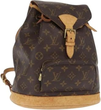 Louis Vuitton Pre-owned Backpacks, female, Brown, Size: ONE SIZE Pre-owned Canvas Backpack