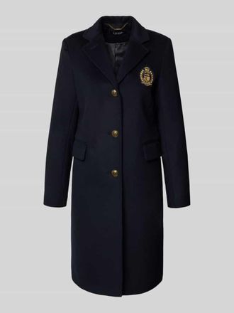 Lauren Ralph Lauren Mantel mit Label-Stitching und Pattentaschen in Dunkelblau, Gr&ouml;&szlig;e 34